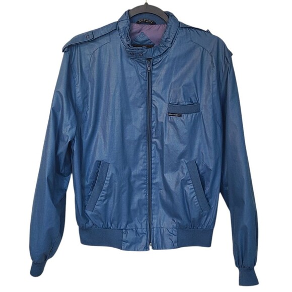 Vintage Members Only Classic Iconic Racer Jacket Blue Men’s 40 Bomber Jacket Y2K - Picture 1 of 16